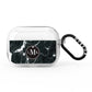 Marble Custom Initials Circle AirPods Pro Clear Case