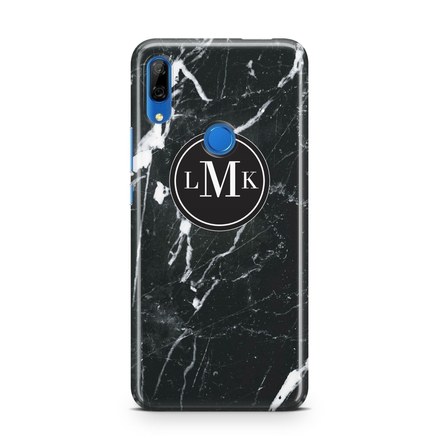 Marble Custom Initials Circle Huawei P Smart Z