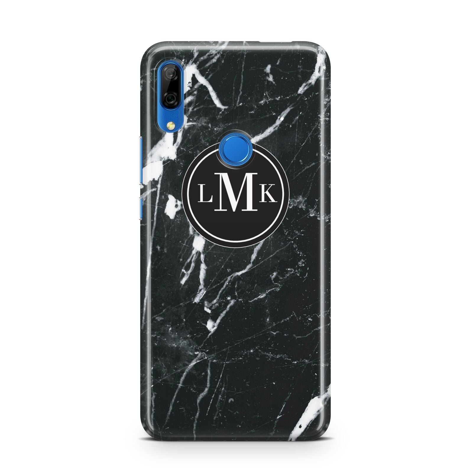 Marble Custom Initials Circle Huawei P Smart Z