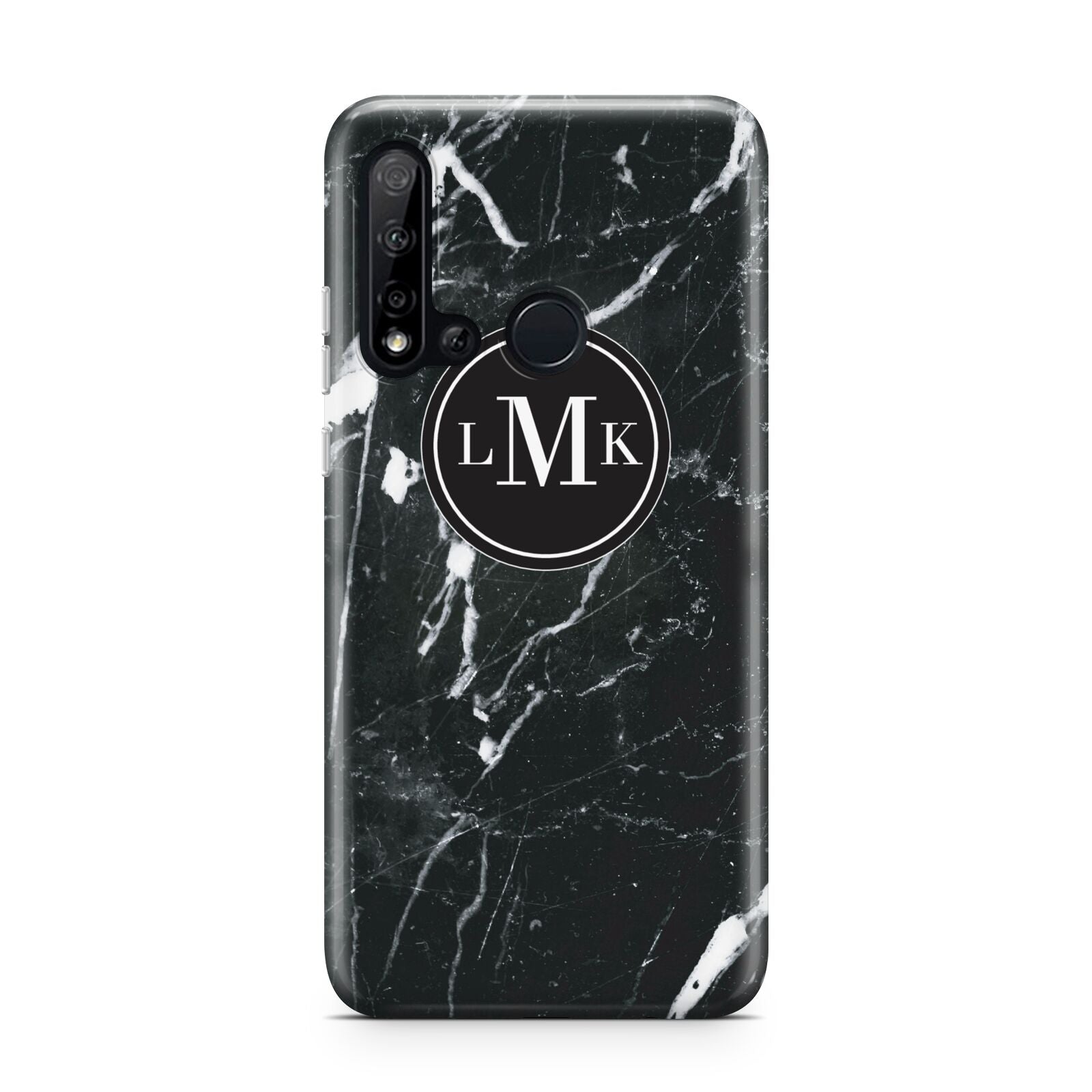 Marble Custom Initials Circle Huawei P20 Lite 5G Phone Case