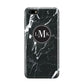 Marble Custom Initials Circle Huawei Y5 Prime 2018 Phone Case