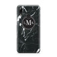 Marble Custom Initials Circle Huawei Y7 2019