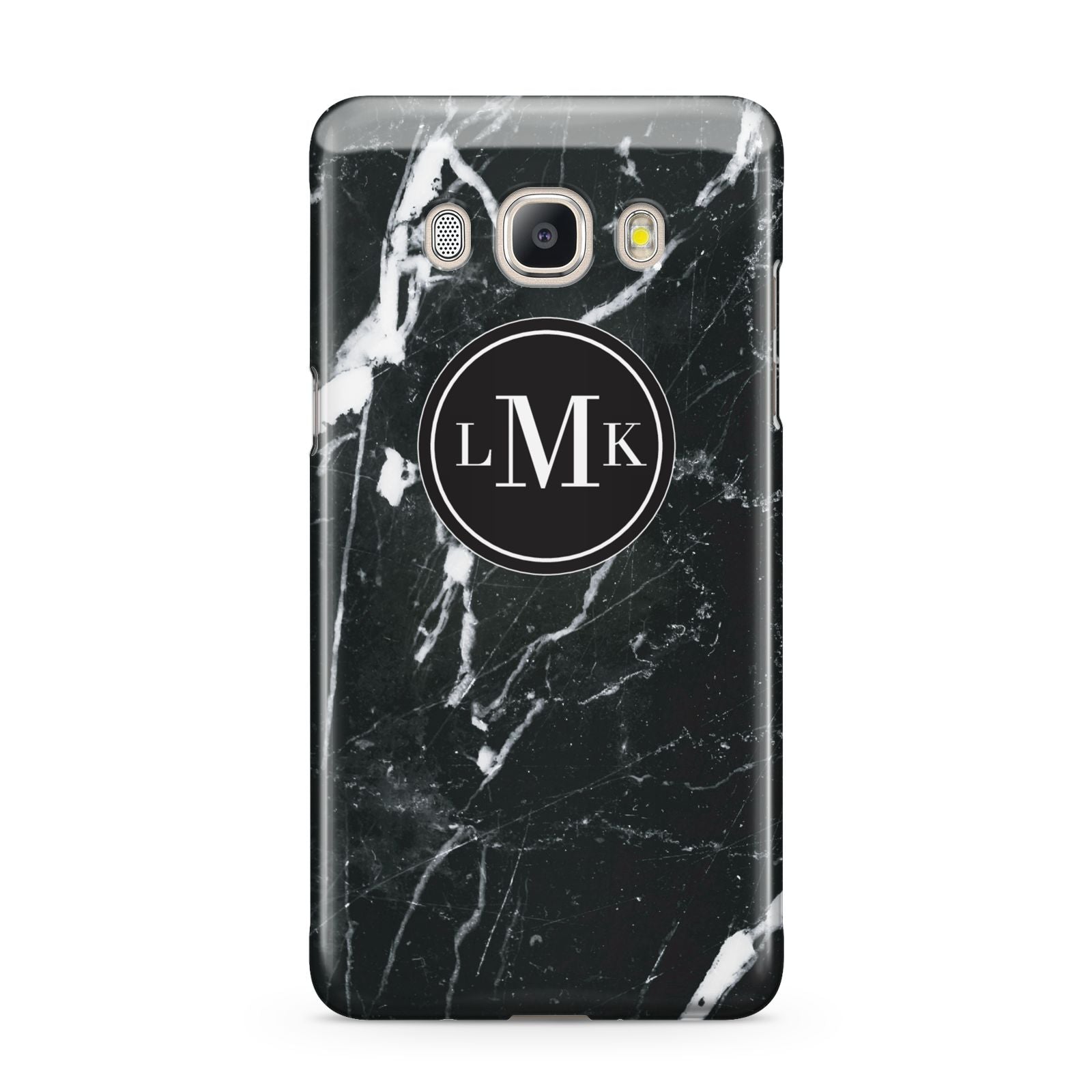 Marble Custom Initials Circle Samsung Galaxy J5 2016 Case