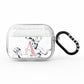 Marble Effect Pink Initial Personalised AirPods Pro Glitter Case