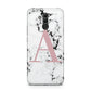Marble Effect Pink Initial Personalised Huawei Mate 20 Lite