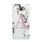 Marble Effect Pink Initial Personalised Samsung Galaxy A8 Case