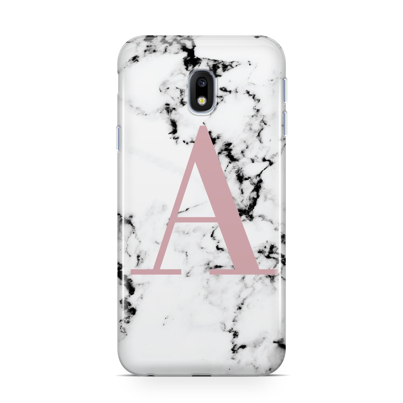 Marble Effect Pink Initial Personalised Samsung Galaxy J3 2017 Case
