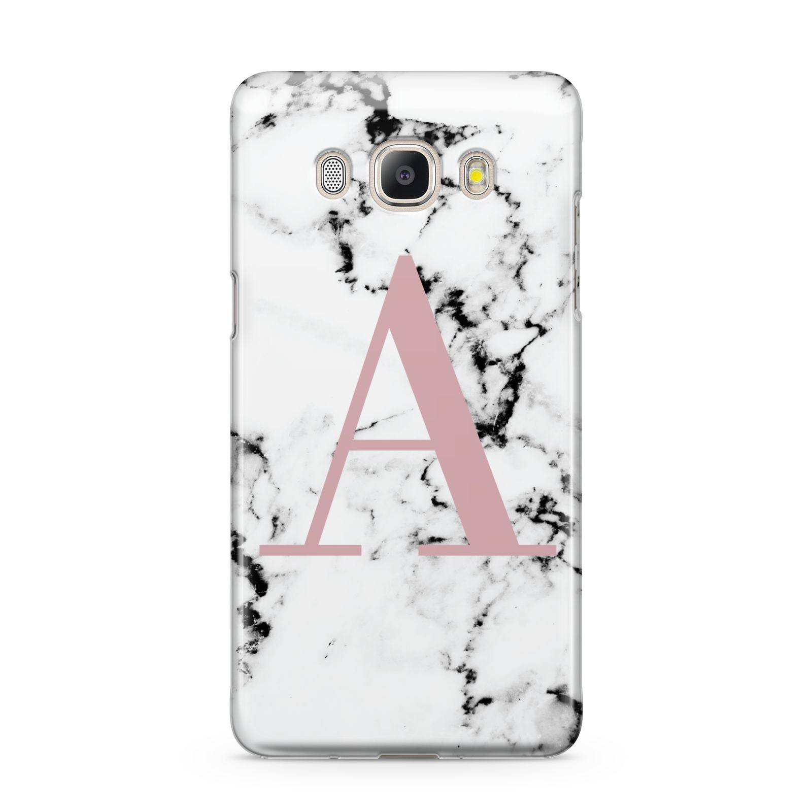 Marble Effect Pink Initial Personalised Samsung Galaxy J5 2016 Case