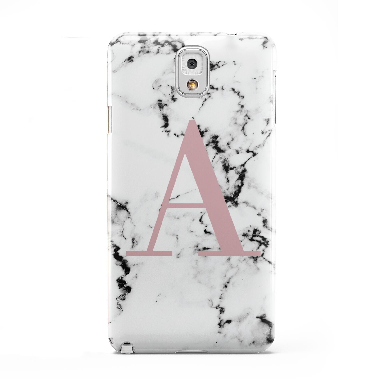 Marble Effect Pink Initial Personalised Samsung Galaxy Note 3 Case