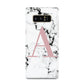 Marble Effect Pink Initial Personalised Samsung Galaxy Note 8 Case