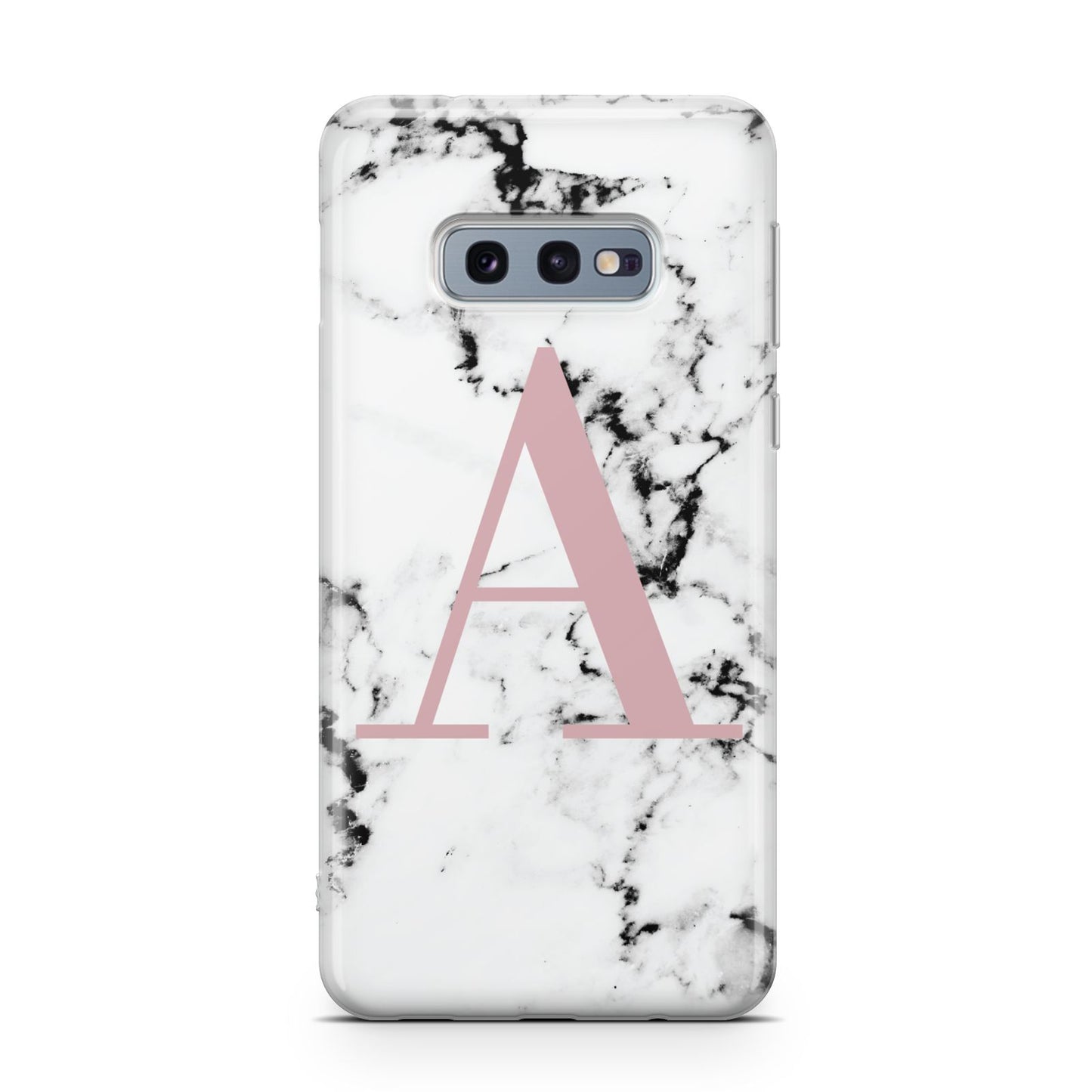 Marble Effect Pink Initial Personalised Samsung Galaxy S10E Case