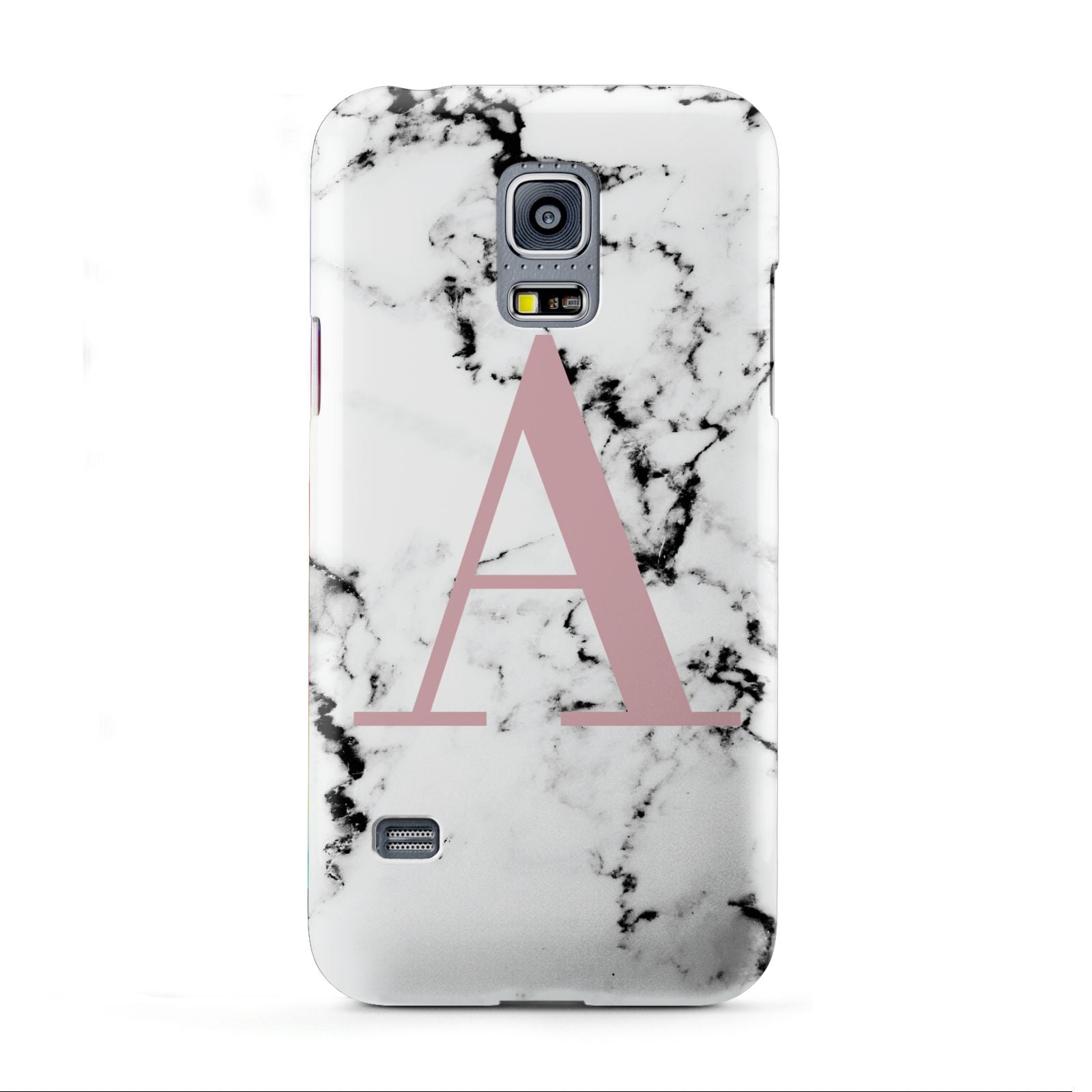 Marble Effect Pink Initial Personalised Samsung Galaxy S5 Mini Case