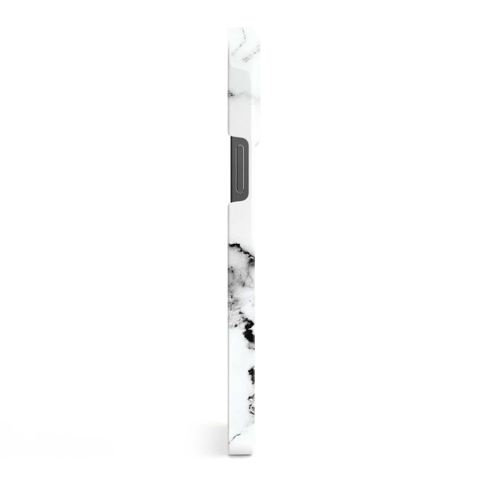 Marble Effect Pink Initial Personalised iPhone 13 Pro Max Side Image 3D Snap Case