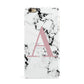 Marble Effect Pink Initial Personalised iPhone 6 Plus 3D Snap Case on Gold Phone
