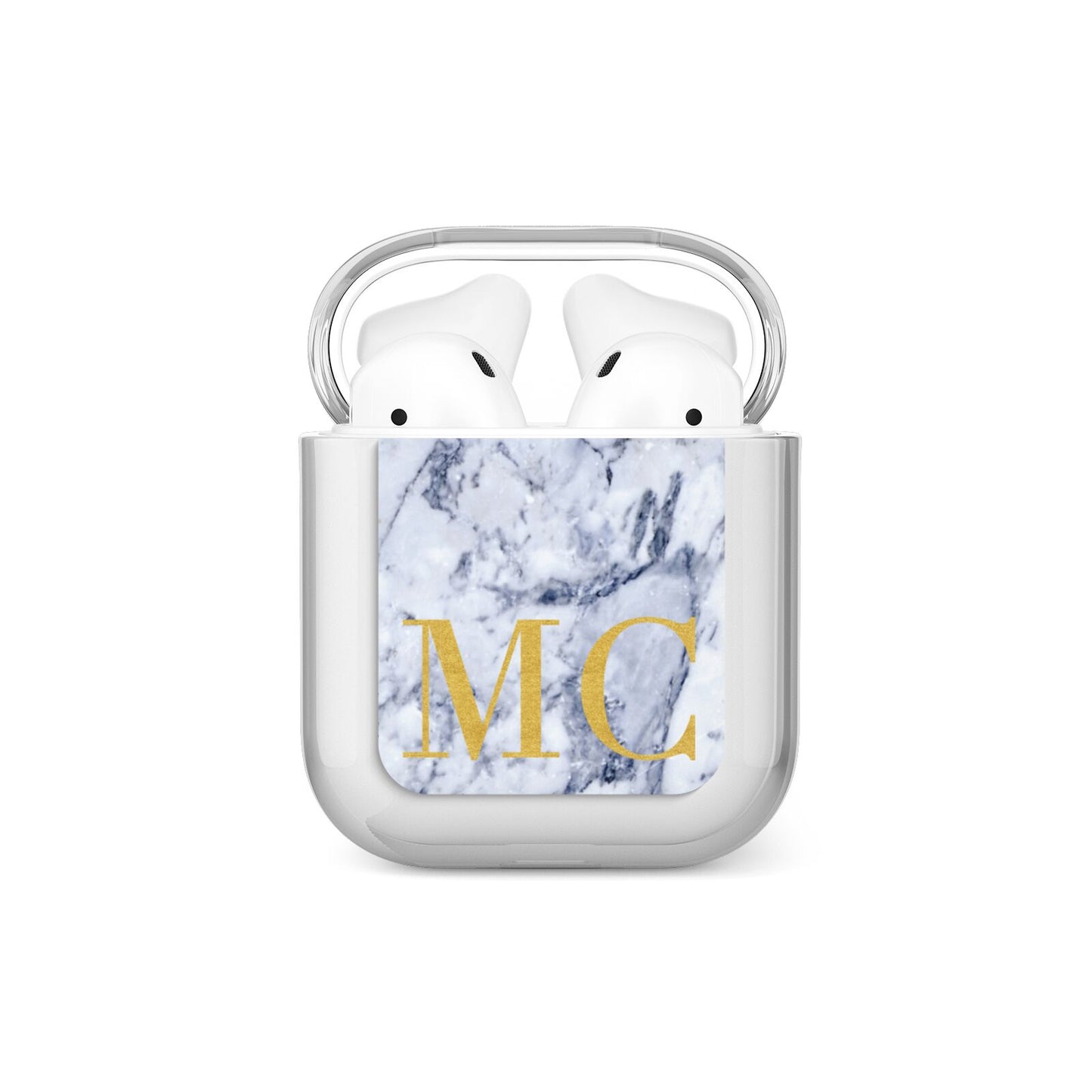 Marble Gold Initial Personalised AirPods Case