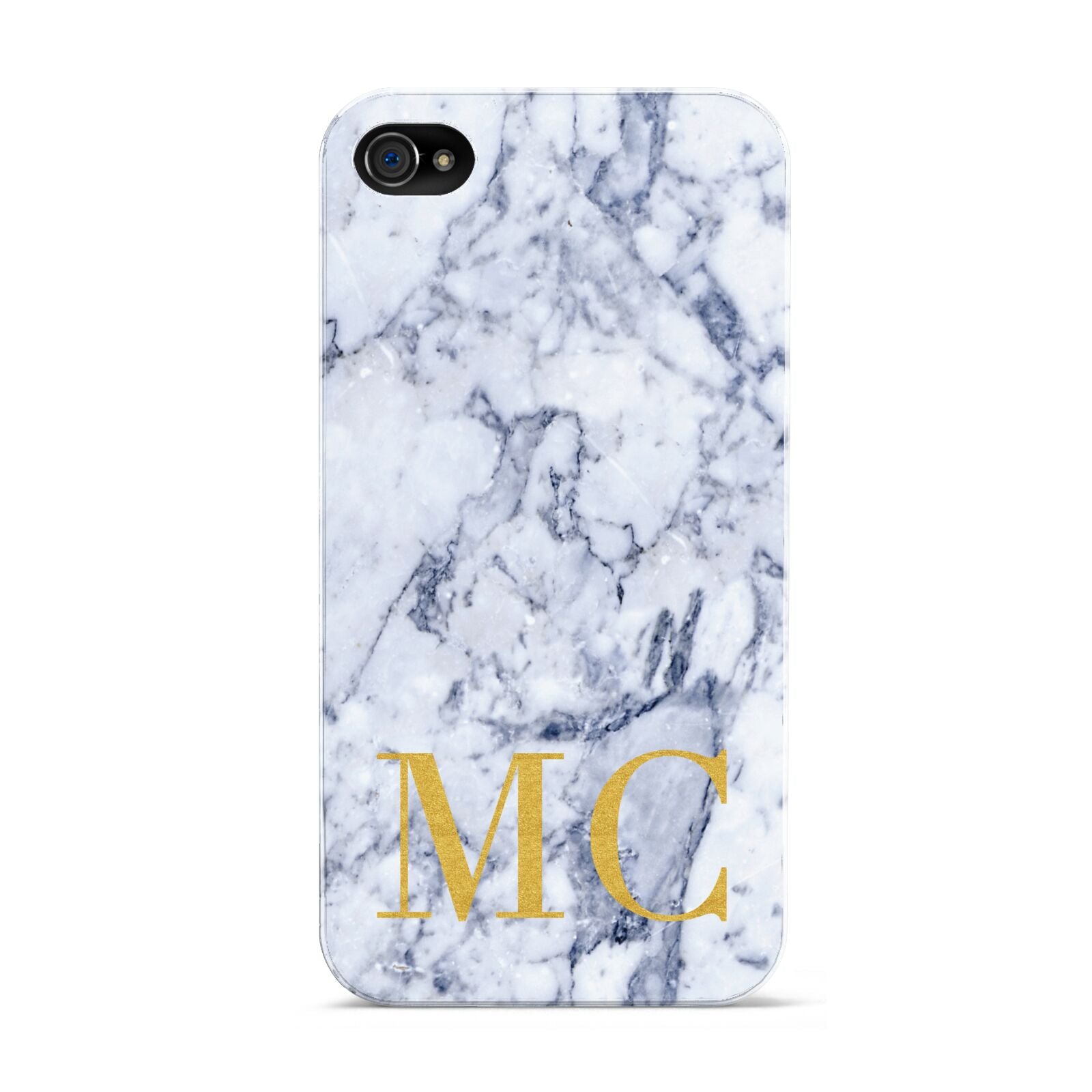 Marble Gold Initial Personalised Apple iPhone 4s Case