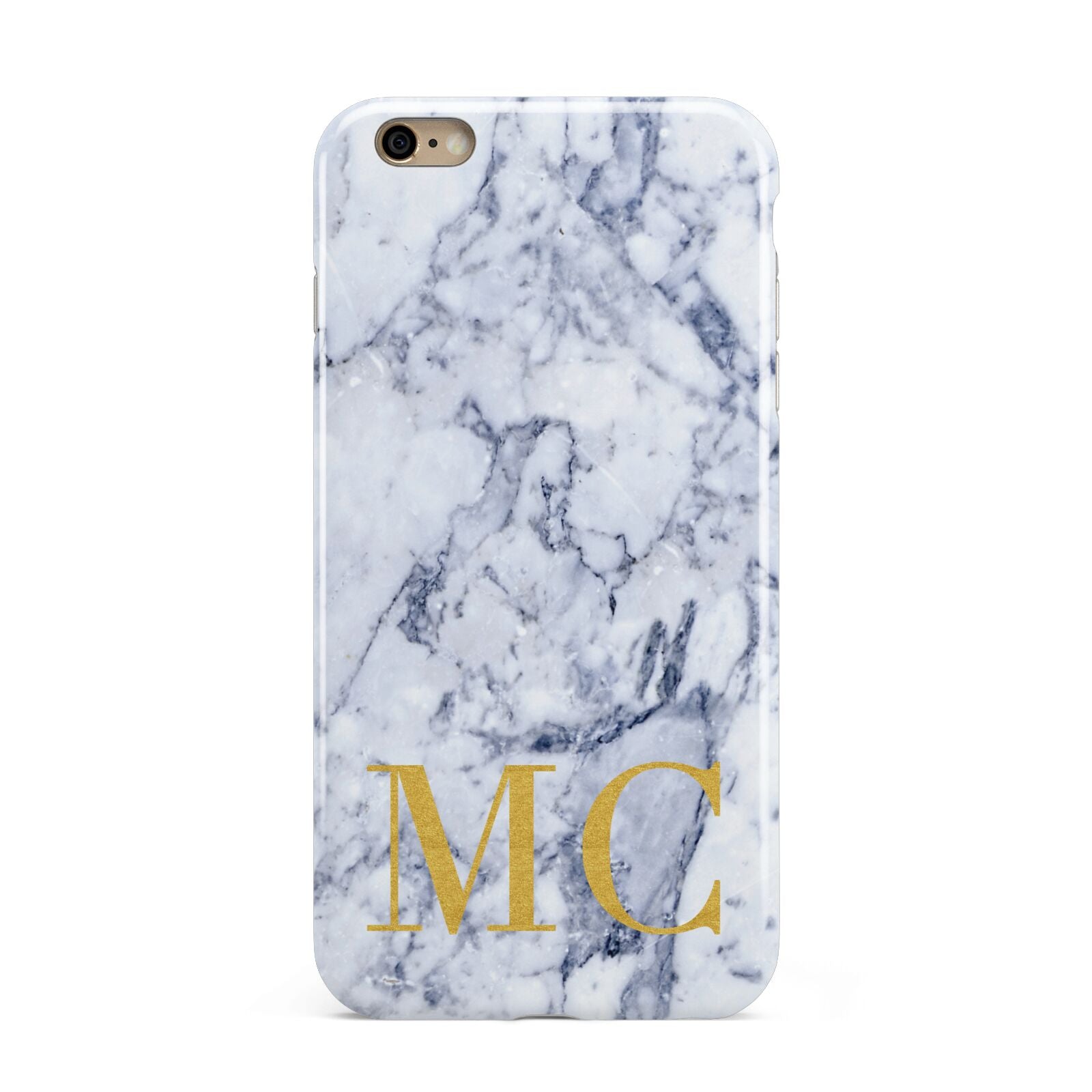 Marble Gold Initial Personalised Apple iPhone 6 Plus 3D Tough Case