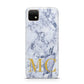 Marble Gold Initial Personalised Huawei Enjoy 20 Phone Case