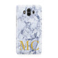 Marble Gold Initial Personalised Huawei Mate 10 Protective Phone Case