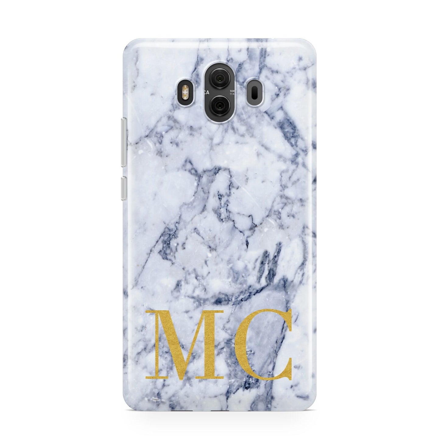 Marble Gold Initial Personalised Huawei Mate 10 Protective Phone Case