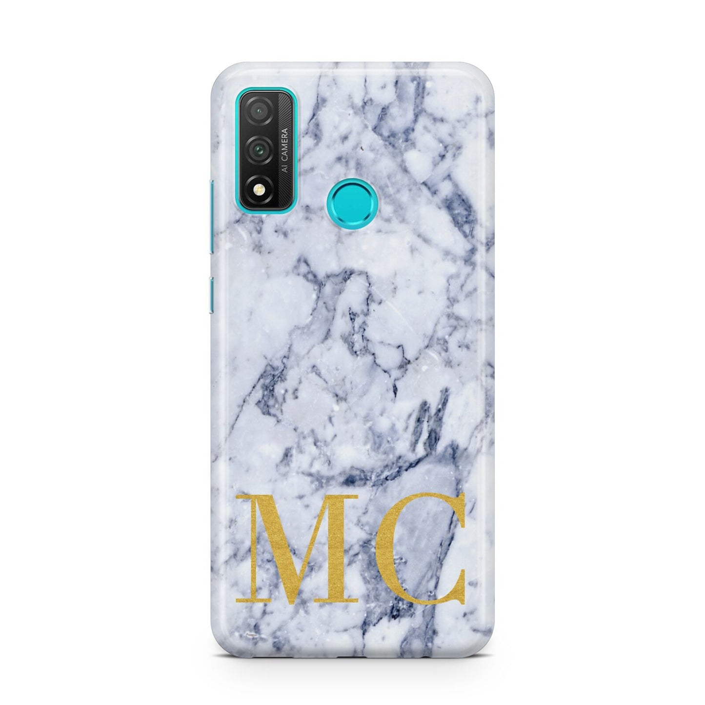 Marble Gold Initial Personalised Huawei P Smart 2020