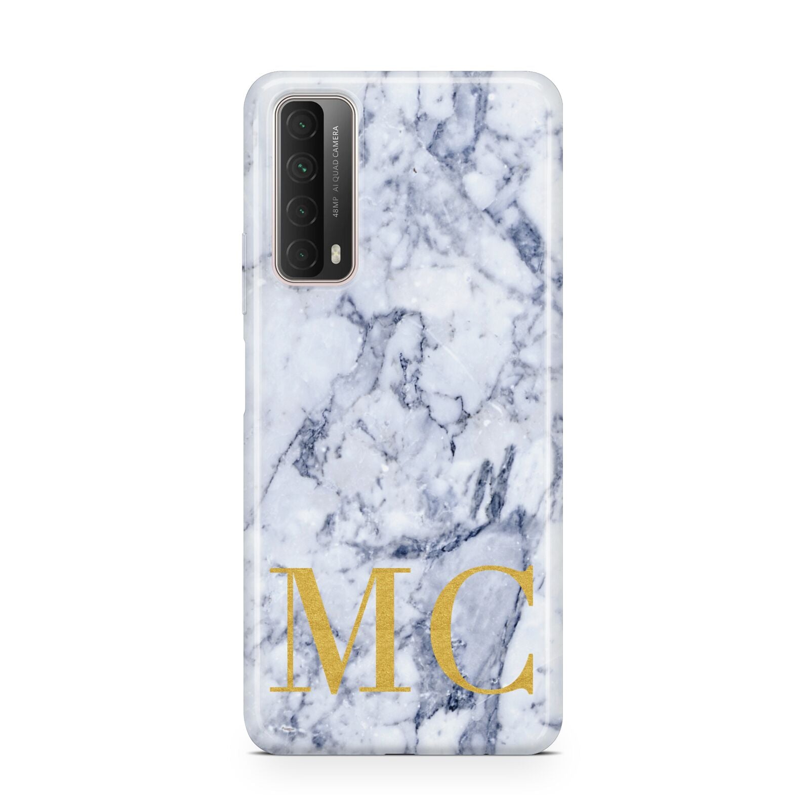 Marble Gold Initial Personalised Huawei P Smart 2021
