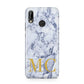 Marble Gold Initial Personalised Huawei P20 Lite Phone Case