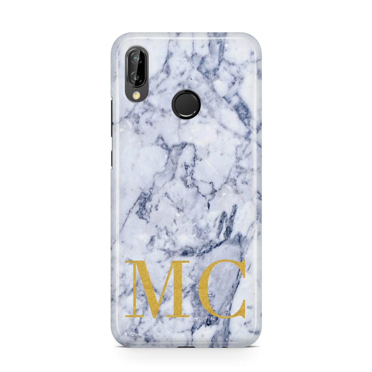 Marble Gold Initial Personalised Huawei P20 Lite Phone Case