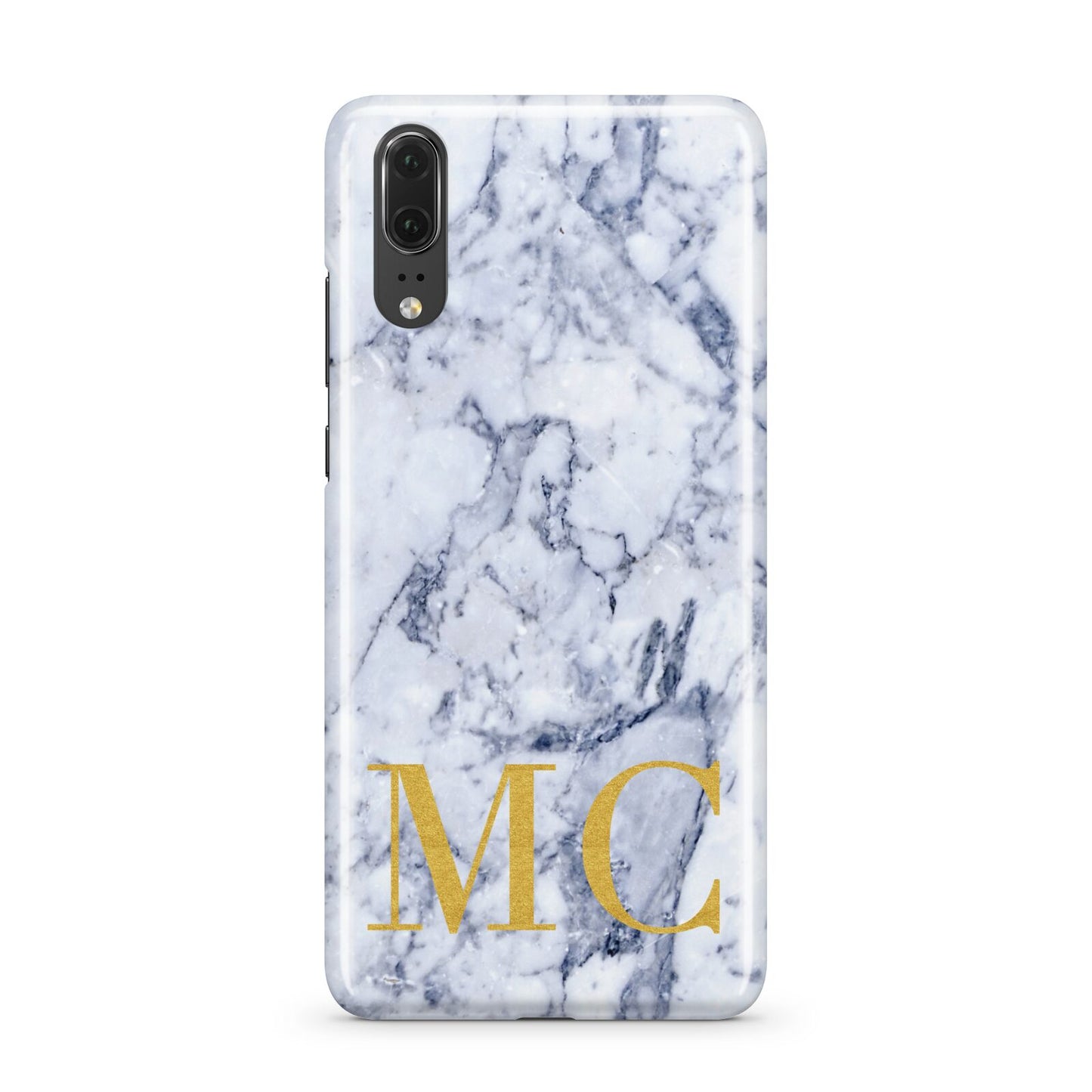 Marble Gold Initial Personalised Huawei P20 Phone Case