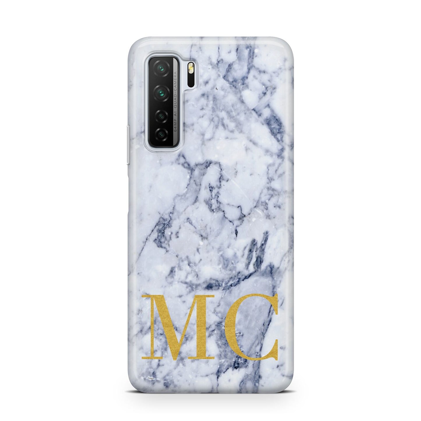 Marble Gold Initial Personalised Huawei P40 Lite 5G Phone Case