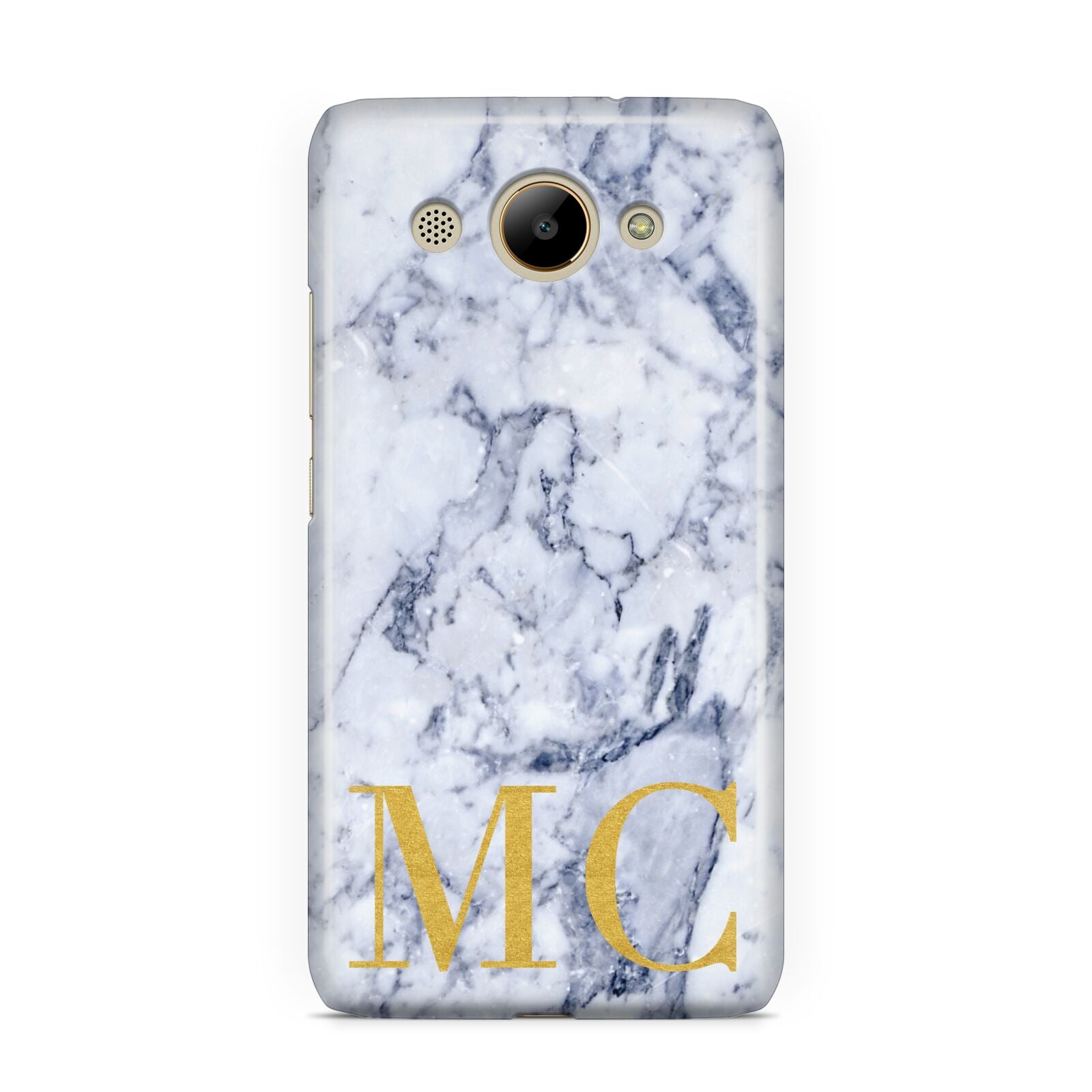 Marble Gold Initial Personalised Huawei Y3 2017