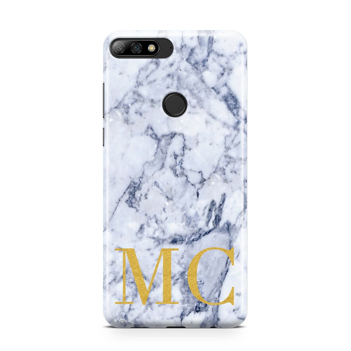 Marble Gold Initial Personalised Huawei Y7 2018