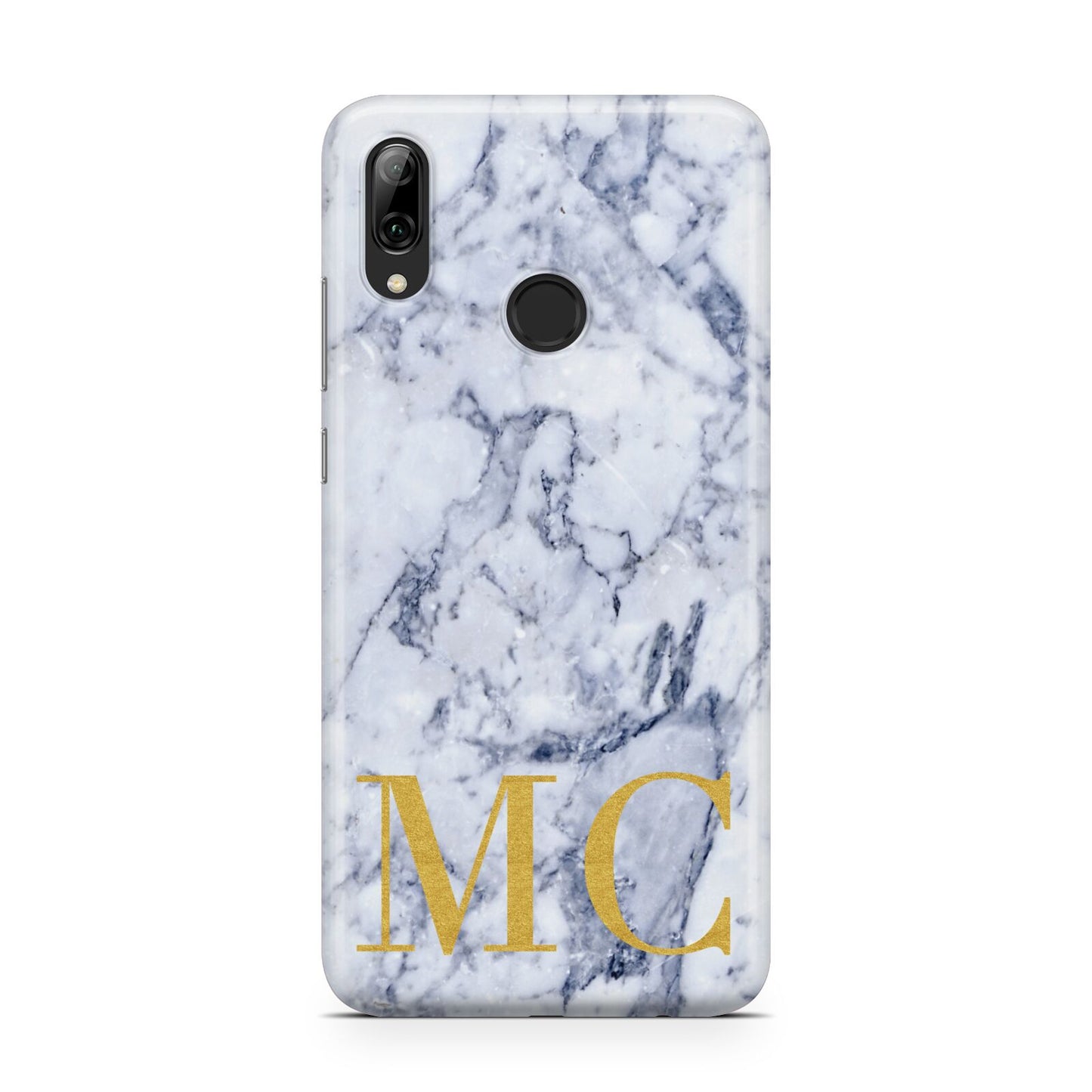 Marble Gold Initial Personalised Huawei Y7 2019