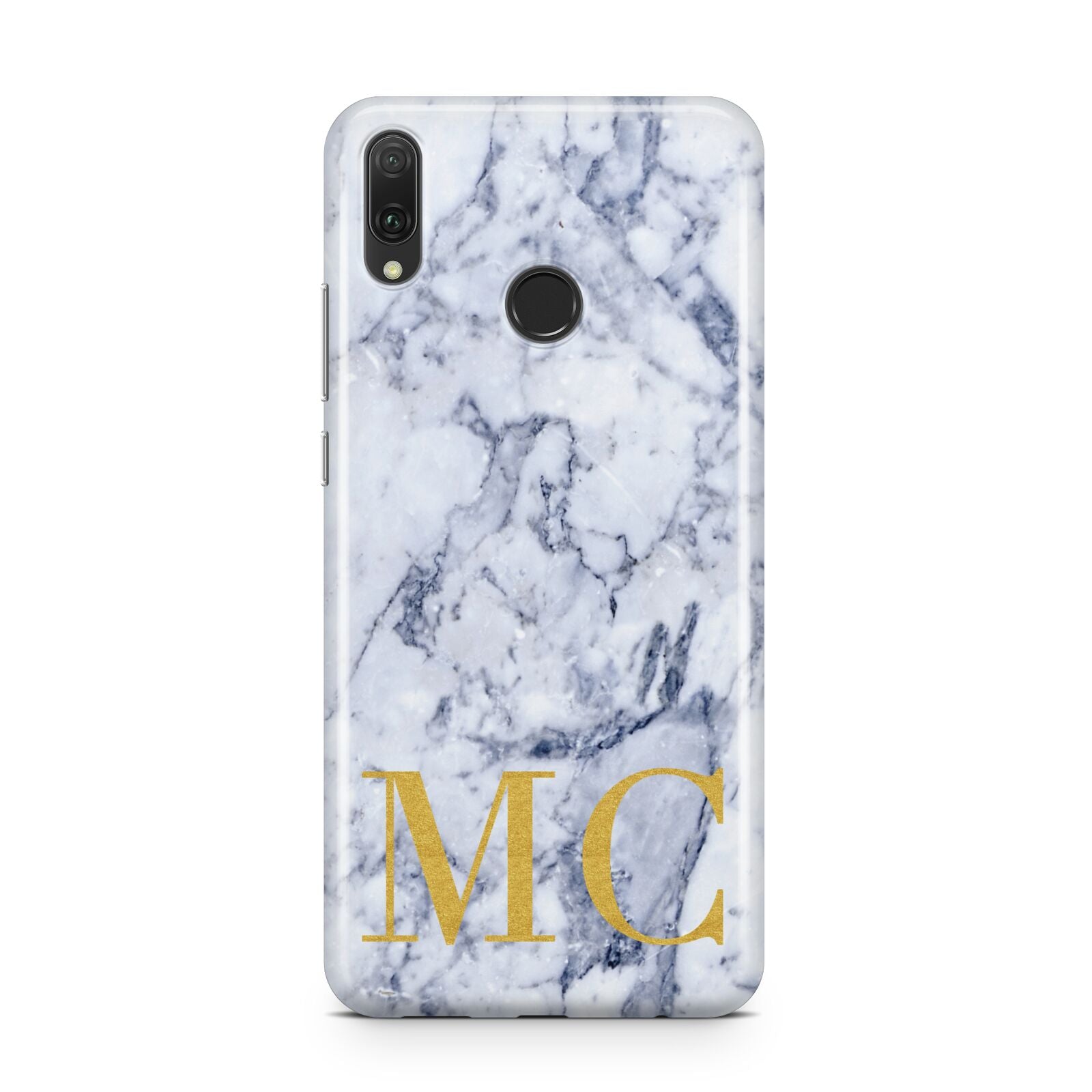 Marble Gold Initial Personalised Huawei Y9 2019