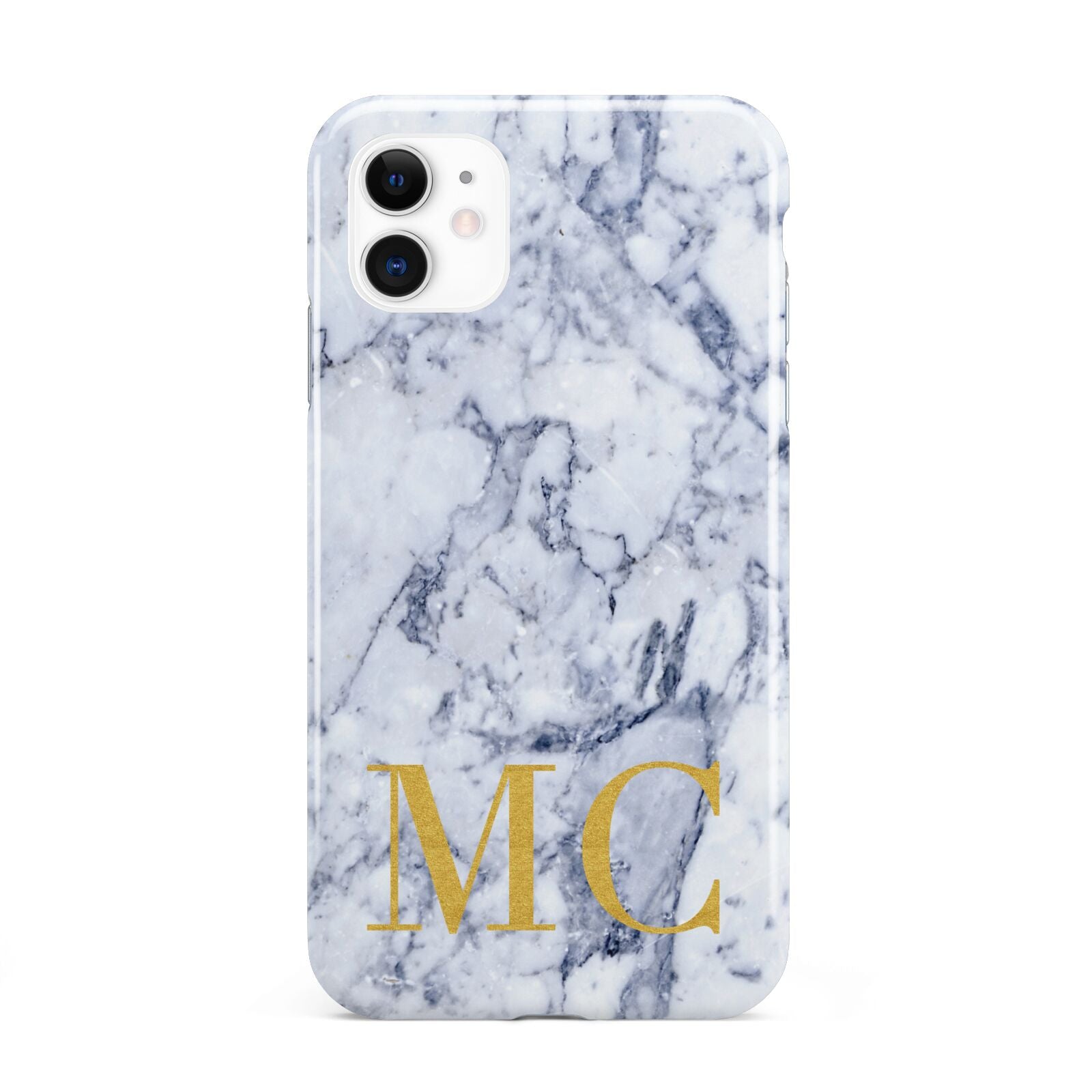 Marble Gold Initial Personalised iPhone 11 3D Tough Case