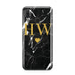 Marble Gold Initials Monogram Personalised Huawei Nova 3 Phone Case