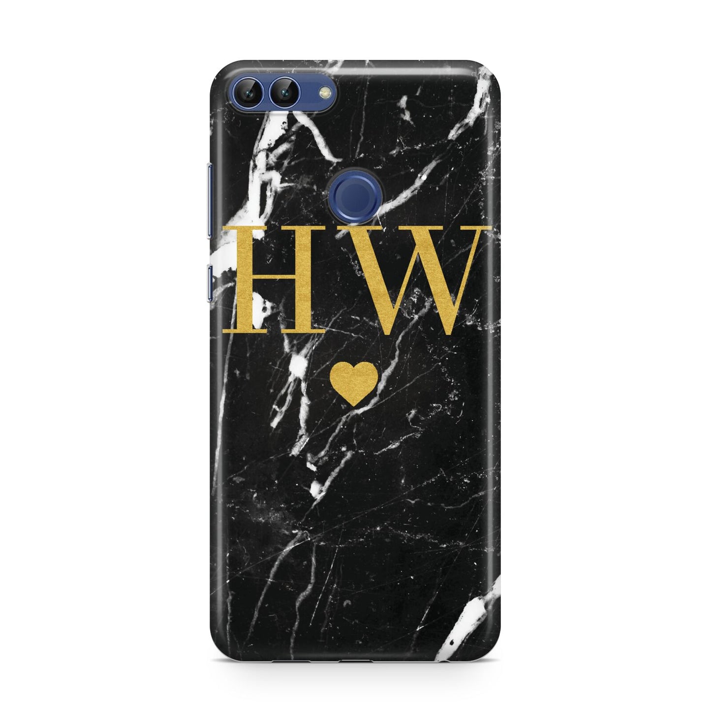Marble Gold Initials Monogram Personalised Huawei P Smart Case