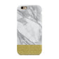 Marble Grey White Gold Apple iPhone 6 3D Tough Case