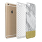Marble Grey White Gold Apple iPhone 6 Plus 3D Tough Case