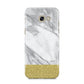 Marble Grey White Gold Samsung Galaxy A5 2017 Case on gold phone