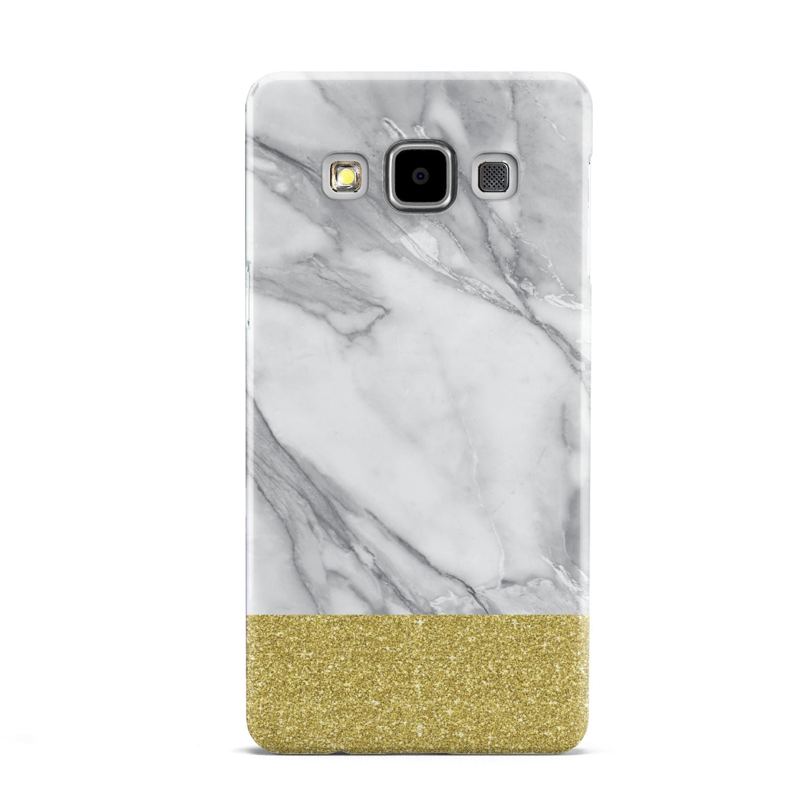 Marble Grey White Gold Samsung Galaxy A5 Case
