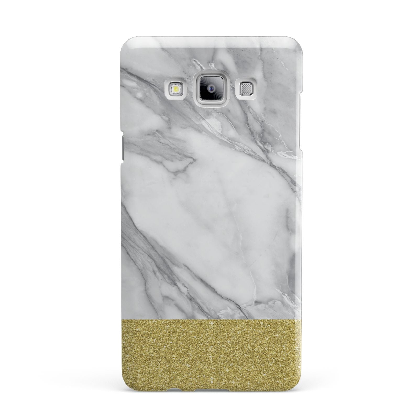 Marble Grey White Gold Samsung Galaxy A7 2015 Case