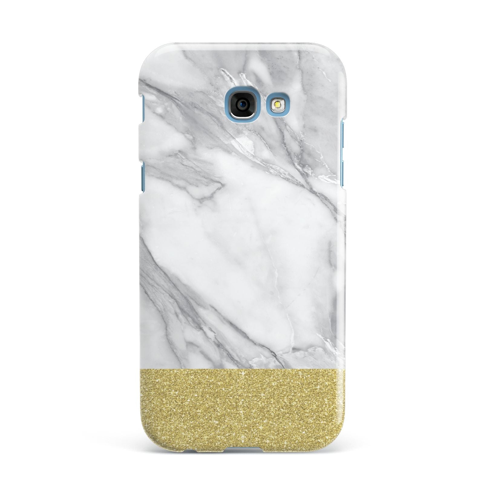 Marble Grey White Gold Samsung Galaxy A7 2017 Case