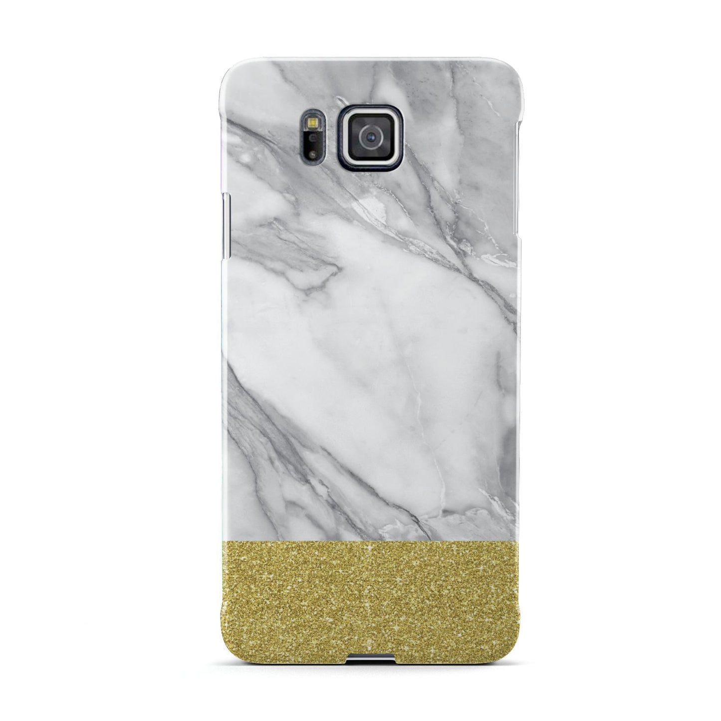 Marble Grey White Gold Samsung Galaxy Alpha Case