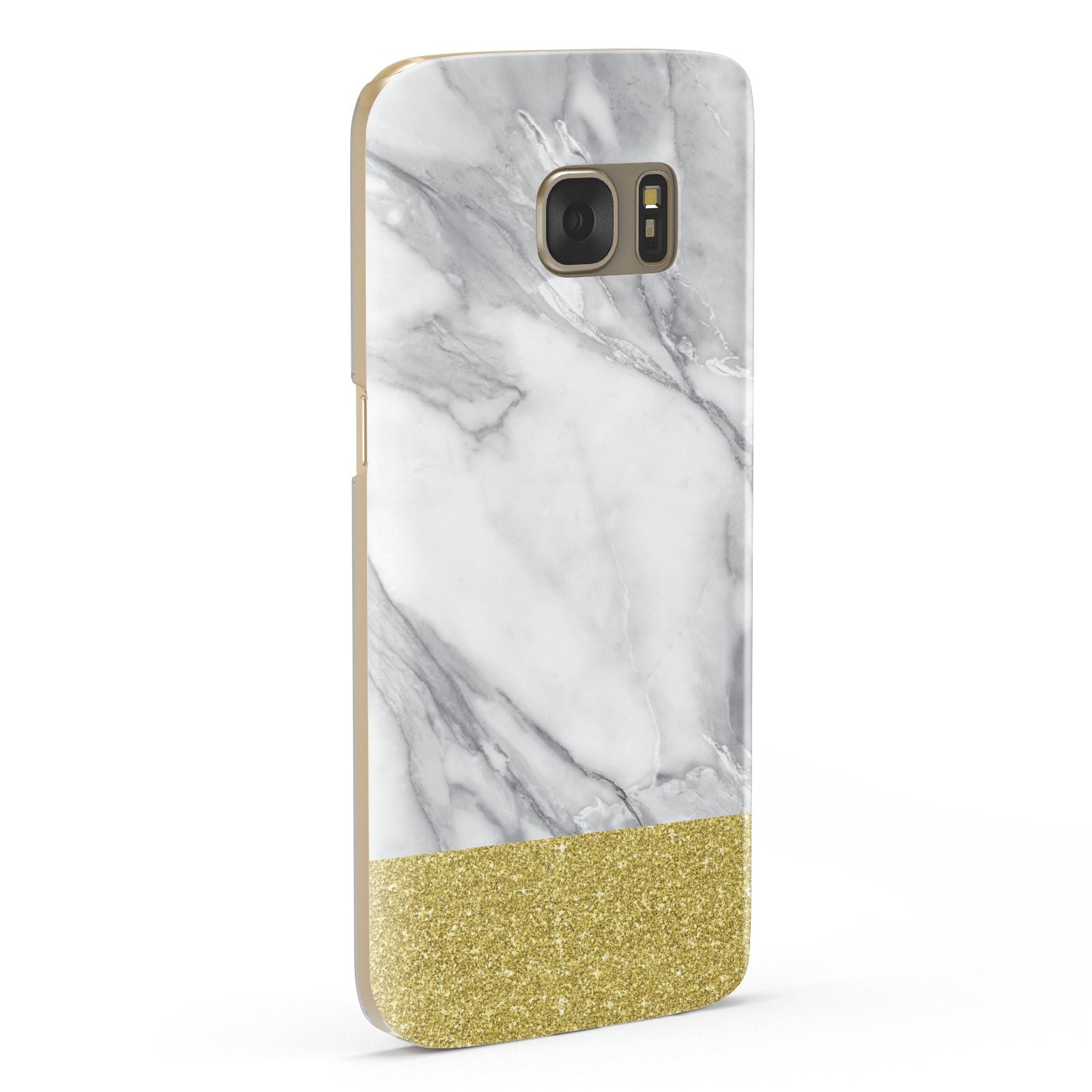 Marble Grey White Gold Samsung Galaxy Case Fourty Five Degrees