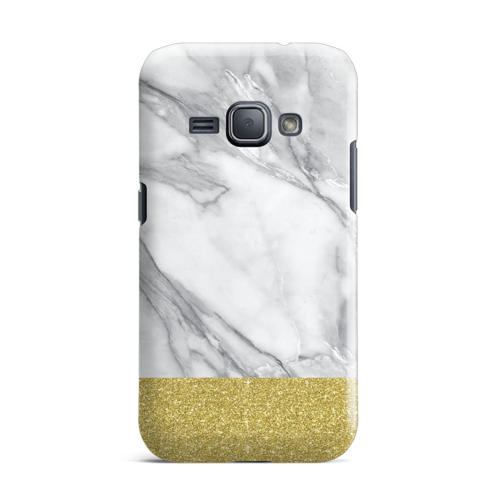 Marble Grey White Gold Samsung Galaxy J1 2016 Case