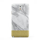 Marble Grey White Gold Samsung Galaxy Note 3 Case