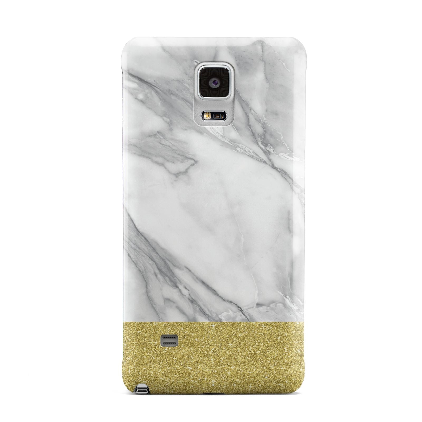 Marble Grey White Gold Samsung Galaxy Note 4 Case