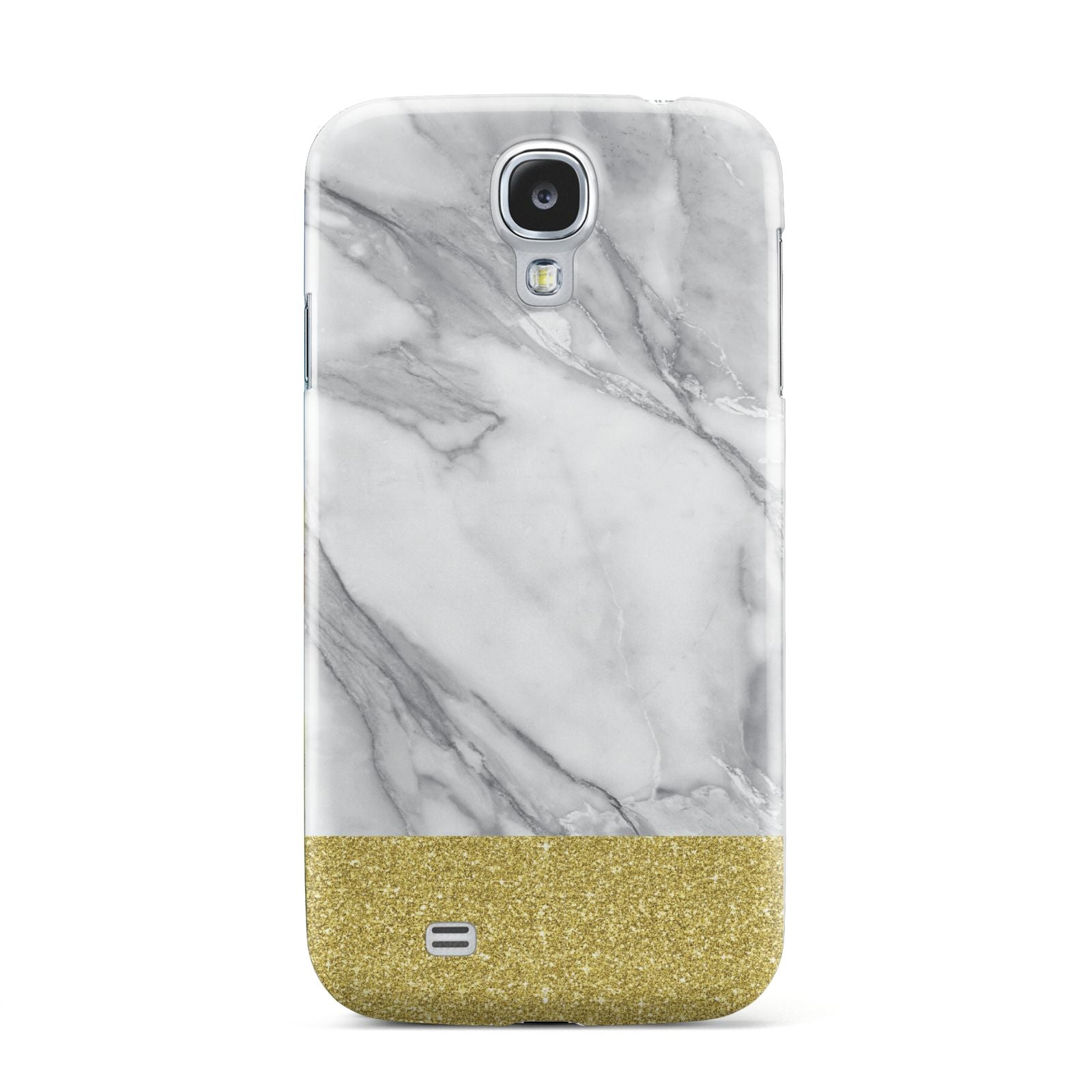 Marble Grey White Gold Samsung Galaxy S4 Case