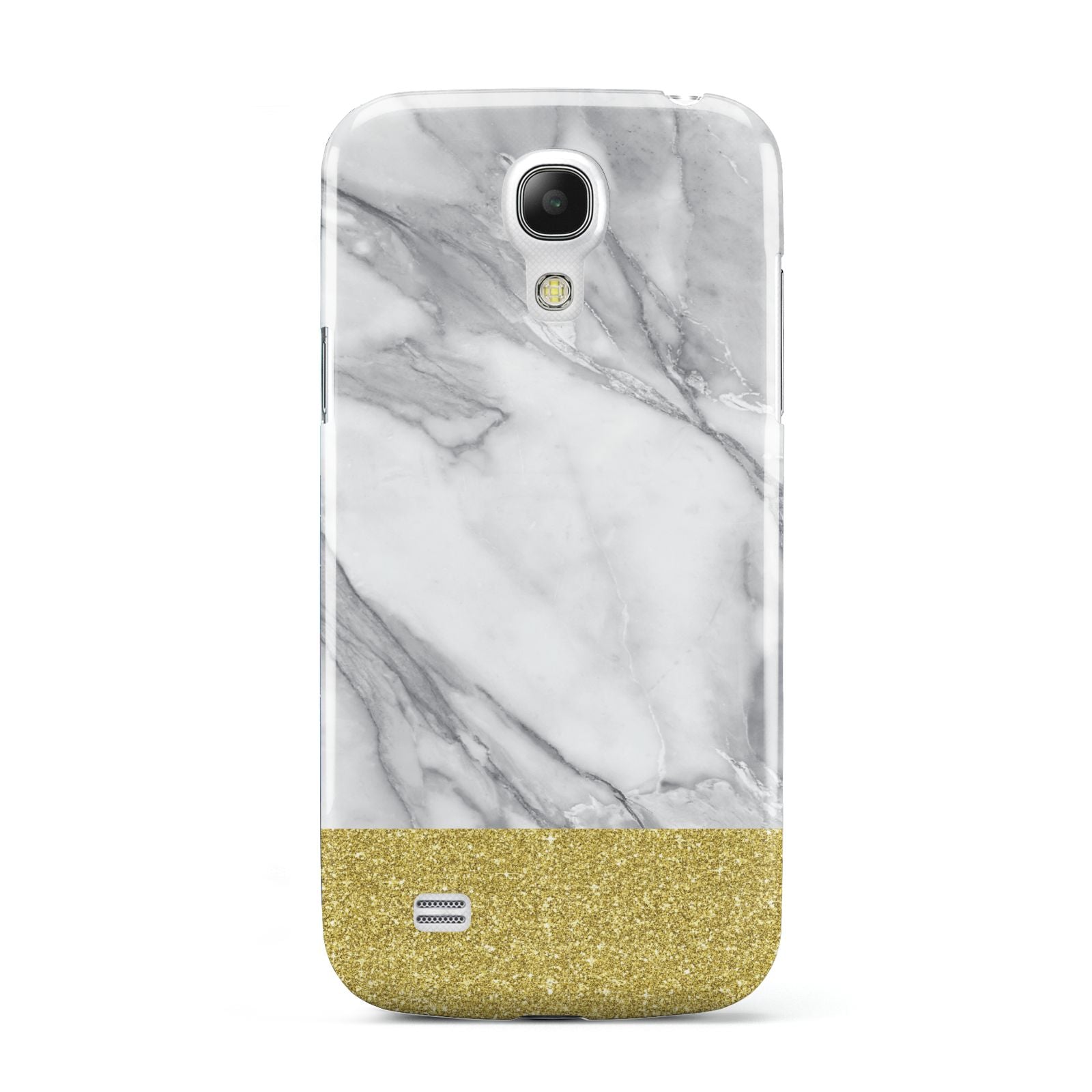 Marble Grey White Gold Samsung Galaxy S4 Mini Case